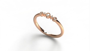 Bezel Set Round Diamond <b>Ring</b> Diamond Promise <b>Ring</b> Minimalist <b>Stacking</b> <b>Ring</b> For Women Everyday Wear <b>Ring</b> Lab Grown Diamonds - Product Image 5