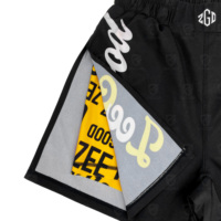 Shorts de combat MMA/Judo unisexe sur mesure, 2-en-1, à panneaux séparés, respirants, en polyester/coton, avec impression de logo personnalisé, haute qualité