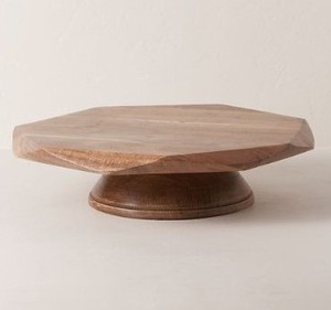 Base Redonda Rústica de Madera para Tartas, Plato Elevado Premium Personalizado para Exhibición de Postres, para Bodas, Cumpleaños, Hogar, Cocina, Suministros de Panadería - Product Image 6