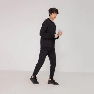 Conjunto Deportivo de 2 Piezas para Hombre, 100% Algodón, Estampado, Estilo Urbano, Traje de Jogging, Ropa de Invierno Cómoda con Forro Polar - Product Image 5