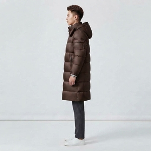 <b>Men's</b> Warm <b>Winter</b> Padded <b>Coat</b> Long Puffer Jacket Quilted Design Stand Collar Casual Outdoor Clothing - Product Image 2