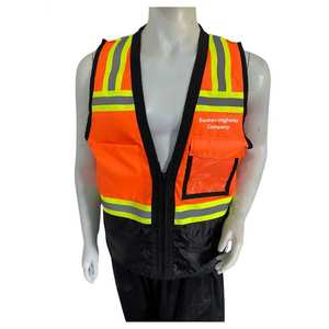 Chaleco de Seguridad de Alta Visibilidad Impermeable con Tiras Reflectantes, Malla y Bolsillos, Chaleco de Construcción, Chaleco de Trabajo - Product Image 1