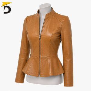 Chaqueta de Piel de Oveja para Mujer, Personalizada, de Alta Calidad, 2026, con Relleno de Algodón Teñido, Ecológica - Product Image 2