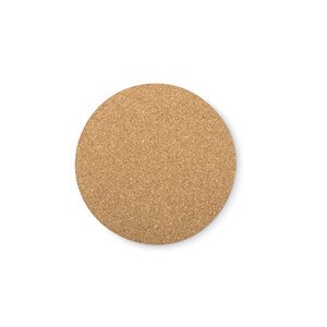 Sottobicchiere rotondo di sughero per uso promozionale - Product Image 1