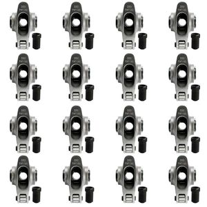 Self-Aligning Stainless Steel Full Roller Rocker Arms Kit for Chevrolet SBC 350 1.6 Ratio 7/16 Inch Nuts Tuning Engine Systems - Product Image 1
