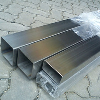Tuyau en acier inoxydable 201 304 316 Pometald Decoratistainless Steeleel Tube carré en acier inoxydable ASTM laminé à chaud et laminé à froid 2B