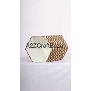 Contenedor de Basura Plegable Hexagonal para Exteriores, Diseño Elegante de Cartón y Algodón, Uso Interior/Exterior, Gestión de Residuos - Product Image 5