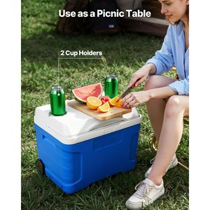 Nevera Portátil Rígida con Ruedas de 21QT, Resistente a Fugas, Mantiene el Hielo Frío Durante 48 Horas - Product Image 6