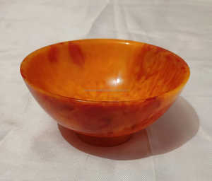 Bol en résine époxy artisanal, pièce d'art décorative unique pour la maison, le bureau ou les cadeaux, design inspiré de l'océan, bol en acrylique - Product Image 3