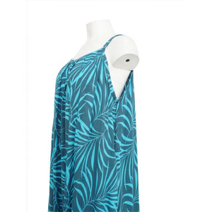 هاواي ، رايون الملونة المرأة الطباعة الرقمية طويلة زلة فستان لقضاء عطلة فستان طويل طويل طويل - Product Image 3