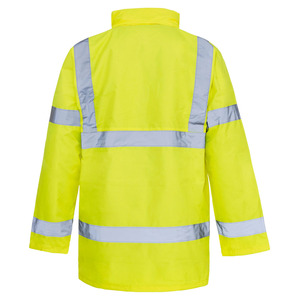 <b>Mens</b> Outdoor <b>Reflective</b> Safety <b>Jacket</b> Utility Workwear Clothing With Comfortable Fit And Storage Compartments - Product Image 1