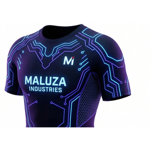Professional American Football Training Uniform Set Breathable Stretch Printed Short Sleeve Jersey <b>Pants</b> MALUZA Industries - Product Image 4