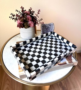 Antique Design Epoxy Resin Serving Tray Custom Lowest Price Resin Tray for Organizing Cosmetics and Jewelry Tray - Product Image 1