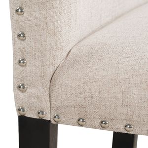 Set da Pranzo TREXM 5 Pezzi in Finto Marmo Bianco/Beige con Tavolo e 4 Sedie con Cuscini Spessi, Arredamento Elegante per Sala da Pranzo - Product Image 5