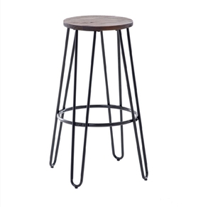Tabouret de bar commercial avec pieds en métal et plateau en marbre, mobilier moderne de haute qualité pour restaurant, café, hôtel et bar - Product Image 5
