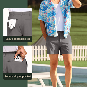 Pantalones Cortos de Golf para Hombre, Ligeros, Casuales, Elásticos, con Bolsillos, para Uso Diario, Precio Bajo - Product Image 3