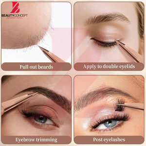 Pince à épiler de précision à pointe fine de qualité supérieure, en acier inoxydable, pour extensions de cils - Product Image 5