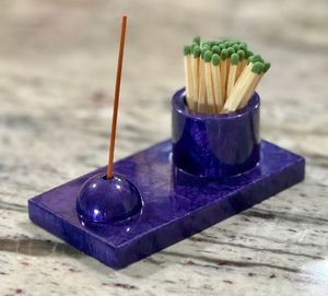 Pink Square Incense <b>Burner</b> With Gold Trim And Islamic Pattern Design Aromatherapy Use All Season Decorative Incense <b>Burner</b> - Product Image 3