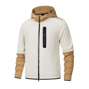 Customized Professional Casual Fleece Tracksuits New Arrival Own Your Design Men's Autumn Solid Printed Hooded 100% Cotton - Product Image 3