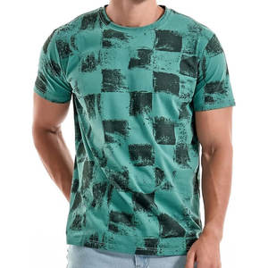 T-shirt formel pour homme en 100 % coton à manches courtes, coupe ample, anti-boulochage et imprimé lettres - Product Image 4