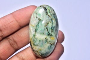 Mariposite Natural de Primera Calidad (Verde) Rectangular, Masajeador Shiva Lingam para Alivio y Sanación - Product Image 1