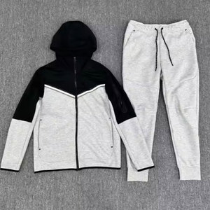 Nuevo Chándal de Moda para Hombre 100% Algodón, Chándal de Alta Calidad con Forro Polar Grueso, Chándal Holgado de Algodón Grueso Personalizado para Hombre - Product Image 1