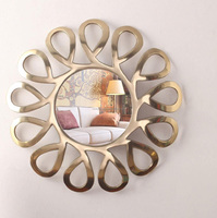Fer à repasser mural en métal rond de 32 pouces au design moderne fait à la main pour la décoration d'hôtel à la maison fourni par India Designer