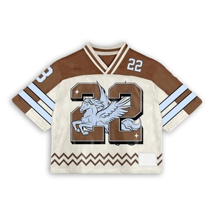 Maillot de hockey sur glace INDEX pour homme, col en V, manches courtes, maille blanche, bordeaux, orange, numéro 00, sublimé, coupe classique - Product Image 6