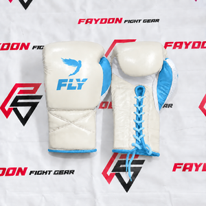Gants de boxe personnalisés sur mesure, nouvelle conception, couleur crème dorée, en cuir, pour l'entraînement, parmi les plus vendus. - Product Image 2