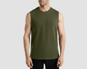 New Design olive color Men Muscle Workout Sports Gym <b>Vest</b> Bodybuilding <b>Stringer</b> Sleeveless Tank Top for Men - Product Image 6