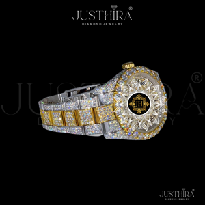Reloj de Lujo para Hombre con Correa de Acero Inoxidable y Cristal de Zafiro, Estilo Hip-Hop, Resistente al Agua, con Diamantes Moissanite VVS - Product Image 3