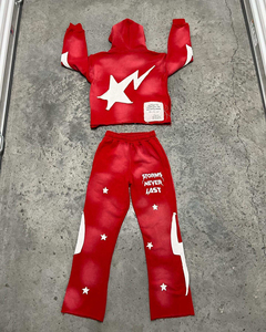 Pantalones Deportivos Personalizados Estilo Urbano Vintage con Cierre, Transpirables, con Efecto Desgastado y Bordado, Corte Holgado - Product Image 5