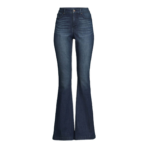 Wholesale Custom Women's Style Low <b>Waist</b> <b>Jeans</b> Washed Denim Wide Leg Loose Fit Style Baggy Pants for Women - Product Image 6