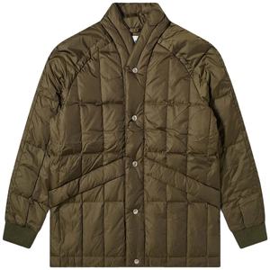 Veste bouffante Olive Manteaux rembourrés pour hommes à impression personnalisée Veste bouffante à bulles Vestes bouffantes bouffantes Olive - Product Image 4