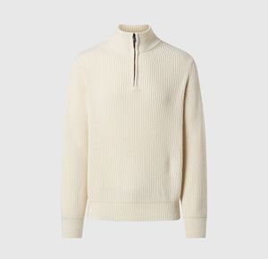Sudadera de algodón con media cremallera para hombre, de felpa, corte holgado, con logo personalizado, marca de moda, venta al por mayor - Product Image 3