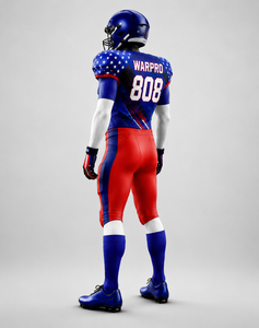 Custom USA Style American Football Uniform Set Sublimated Team Jersey & Pants Breathable Athletic Sportswear for Men Youth - Product Image 4