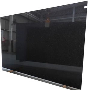 Granito Negro Galaxy de Lujo, Baja Variación, Alta Densidad, Depósitos Minerales Dorados, Aplicaciones para Pisos y Paredes Interiores y Exteriores - Product Image 1