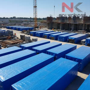 Bâche en PE résistante aux UV, bâche en plastique imperméable de haute résistance pour la construction, l'agriculture, les camions et la protection extérieure - Product Image 4