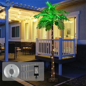 Palma Artificiale Stile Hawaiano da 6 Piedi con Illuminazione LED, Albero Decorativo Sempreverde Ecologico per Matrimoni e Uffici, Personalizzabile - Product Image 5