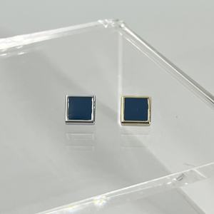 Breloques carrées simples en alliage pour bracelet en maille d'acier inoxydable de 6 mm, bijoux de mode pour femmes - Product Image 4