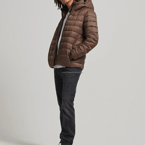 Fashion Style Lightweight Regular <b>Padded</b> Puffer <b>Jackets</b> Men's Solid Quilted Stand Front <b>Waterproof</b> Windproof Winter <b>Jacket</b> - Product Image 4