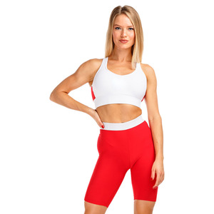 Women's Customized Fitness Logo Design Breathable Running Sports Padded <b>Bra</b> High Support <b>Racerback</b> 100% Nylon Reversible - Product Image 1