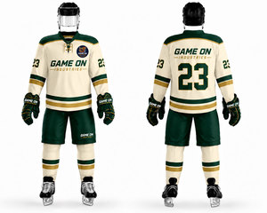Uniforme de Hockey sobre Hielo Sublimado Personalizado, Talla Grande, Ligero, 100% Poliéster, con Servicio OEM/ODM, Colores y Logotipos Personalizables - Product Image 1