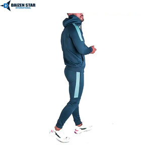 Streetwear Fleece Tracksuit 100% Polyester Solid Breathable Windproof Quick Dry Eco-Friendly Hooded Collar Midweight Drawstring - Product Image 6