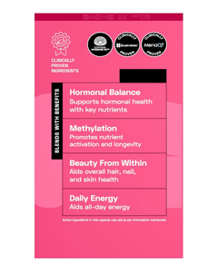 Cápsulas de Complejo Vitamínico para Mujeres con Vitaminas B Metiladas, Suplemento Dietético - Product Image 3