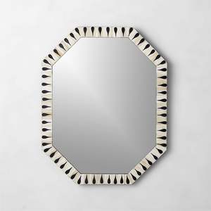 Classic Handmade Bone Inlay Resin Mirror Frame Adding Artistic Charm To Interior Design Concepts - Product Image 6