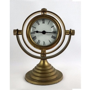 Premium Mechanical Metal Wood Battery Operated Table <b>Clocks</b> Modern Classic Design Waterproof Eco-Friendly Needle Display Alarm - Product Image 5
