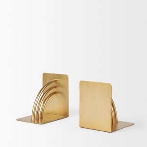 Porte-livres décoratifs en métal pour la maison, le bureau, la bibliothèque, support de bibliothèque moderne, minimaliste et élégant - Product Image 6