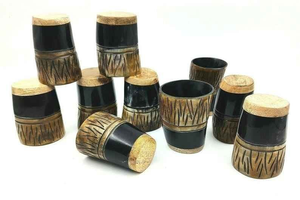 Coupe en corne de bœuf de qualité supérieure, style viking, idéale pour les fêtes, les mariages ou la décoration rustique de la maison, cadeau pour le mead/le vin/la bière - Product Image 2