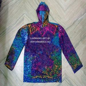 Chaquetas de verano estampadas de algodón unisex con cuello con capucha sudaderas con capucha de verano para hombres y mujeres - Product Image 3